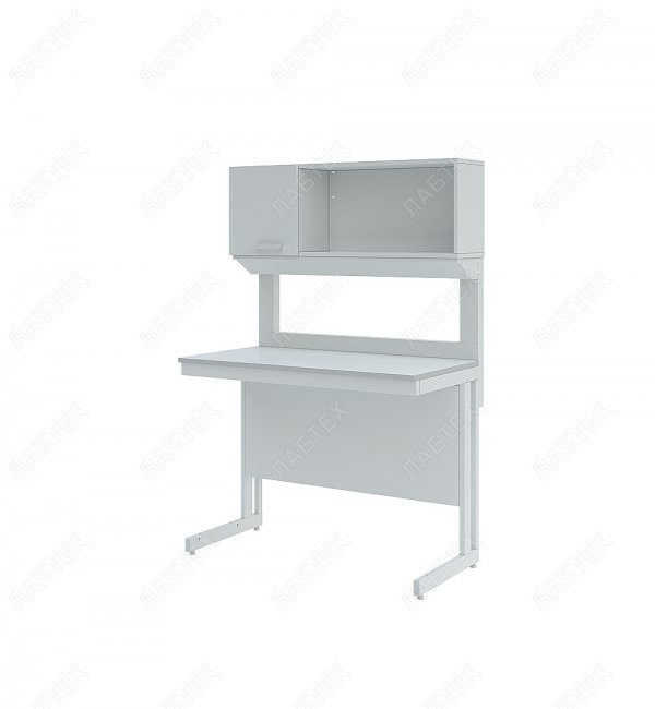 Стол лабораторный с шкафом-надстройкой ЛАБТЕХ ЛК-900 СН (Керамика, ЛДСП)
